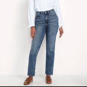 Old Navy Curvy Extra High-Waisted Straight Jeans